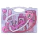 thumbnail image 1 of Juego de simulación para niños, juego de juguetes médicos para médico y enfermera con estuche de transporte, juguete educativo preescolar (rosa), 1 of 8
