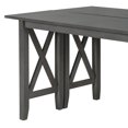 thumbnail image 5 of 6-Piece Family Dining Room Set Solid Wood Space Saving Foldable Table and 4 Chairs with Bench for Dining Room (Gray) My Lux Decor Round, 5 of 5