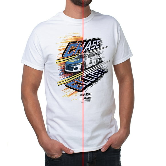 DelSol Camiseta (L) Camiseta NASCAR Classic Crew para hombre - Chase Elliot - 5 Blanco 1 Pc DelSol DelSol Camiseta (L) 1 Pc