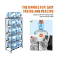 thumbnail image 6 of 5 Tier Water Jug Holder, 5 Gallon Bottle Rack - Holds 10 Bottles, Heavy Duty Cast Iron, Adjustable Slots for Kitchen, Office, Black, 6 of 7