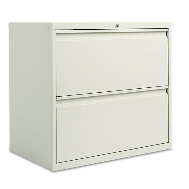 Alera 2 Drawers Lateral Steel Lockable Filing Cabinet, Gray - Walmart.com - Walmart.com