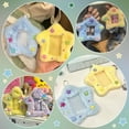 thumbnail image 5 of 4 soportes para photocards con forma de estrella, con cadena de bolitas, en 2 tamaños (amarillo y azul). Llavero colgante de peluche con colgante para photocards., 5 of 5