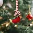 thumbnail image 4 of JeashCHAT Christmas Stocking Bell Ornaments, Mini Boot Bell Pendant with Bow Hanging Rope, Christmas Tree Decorations, Holiday Party Supplies, 4 of 6