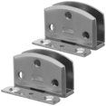 thumbnail image 1 of unbranded 2Ud Bisagras Para Puertas De Vidrio De Gabinete En Metal Plateado Para Con Apertura, 1 of 7