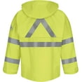 thumbnail image 2 of Bulwark Hi-Visibility Flame-Resistant Rain Jacket JXN4 Yellow/ Green XL, 2 of 7