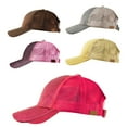 thumbnail image 3 of jiaroswwei Fashion Women Anti Sun Glitter Mesh Adjustable Ponytail Hat Cotton Baseball Cap, 3 of 8