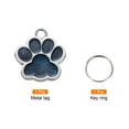 thumbnail image 3 of Uxcell Pet ID Tags Cute Paw Shape, 38x38mm Metal Personalized Engraving Up to 5 Lines for Pet Dog ID Tags (Light Blue), 3 of 6
