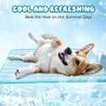 thumbnail image 2 of Dog Cooling Mat, 2025 Summer Pet Cooling Mats, Portable Washable Cool Pads Pet Mat Outdoor for Dogs Cats, Home & Outdoor (Grey, XL-39×30"), 2 of 10