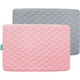 thumbnail image 1 of Pack and Play Sábanas acolchadas, impermeables, protector/colchón Pack and Play compatible con Graco Pack n Play & Baby Trend & Dream On Me & Pamo Babe, sábanas Playard de 39 x 27 pulgadas para minicu, 1 of 4