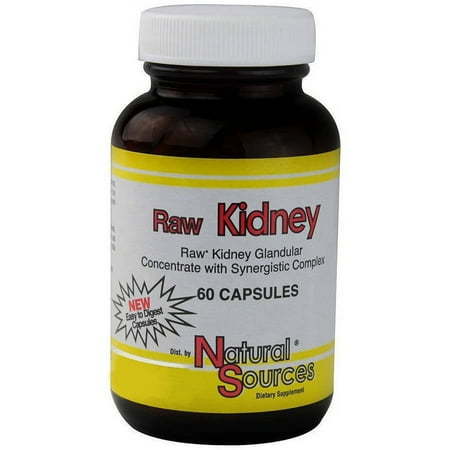 Natural Sources Raw Kidney Caplets, 60 CT