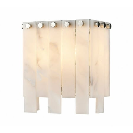 

2 Light Wall Sconce-8 inches Tall and 7.5 inches Wide-Polished Nickel Finish Bailey Street Home 372-Bel-4961850