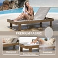 thumbnail image 6 of FHVIT Aluminum Chaise Lounge Chair Outdoor, Quick Assembly 4 Adjustable Backrest Patio Lounge Chair for Outside Poolside Beach Lawn Nature Wood, 6 of 10