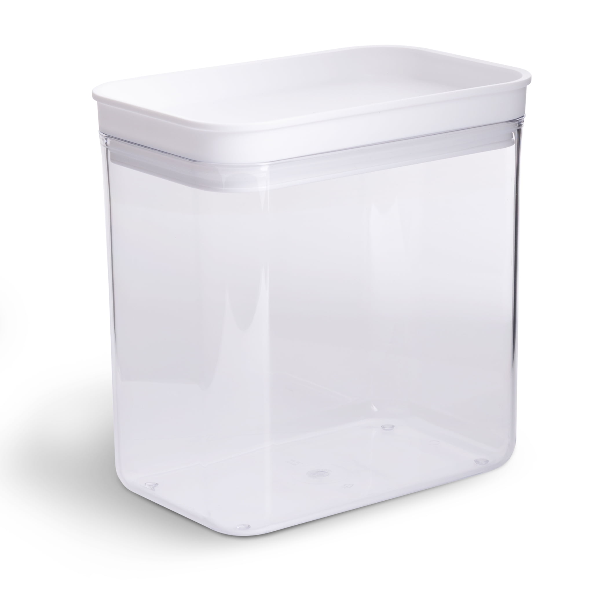 The Container Store 21 oz. Rectangular Crystal Clear Food Storage 620 ml. 6 x 4-1/4 x 2 H - Each