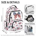 thumbnail image 4 of Pzuqiu USA Map Pink Bow Backpack with Lunch Bag for Kids 8-10 Years Old Cute Bookbag for Boys 1st Grade/2nd Grade Middle School Book Bag Girls Lunch Box Pencil Case Water Bottle Bag, Set of 4, 4 of 7
