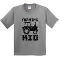 thumbnail image 3 of Inktastic Farming Kid Tractor Distressed Look Youth T-Shirt, 3 of 5