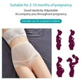 thumbnail image 5 of Baywell Women's Over The Bump Maternity Panties High Waist Full Coverage Pregnancy Underwear Multi-Pack Pink M-5XL, 5 of 11
