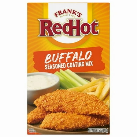 Frank's RedHot Buffalo Seasoned Coatings Mix, 6 oz Pouch -Pack of 4