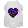thumbnail image 5 of Pet Dog  Cat Shirt Screen Printed, "Argyle Heart Purple", 5 of 10