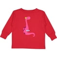 thumbnail image 3 of Inktastic Cute Pink Dinosaur Girls Long Sleeve Toddler T-Shirt, 3 of 5