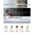 thumbnail image 5 of Black Marble Blackout Curtains 54 Inches Long for Bedroom, Retro Chic Abstract Mottled Texture Art Thermal Insulated Room Darkening Black Out Window Curtain Panels Grommet Drapes for Living Room, 5 of 8