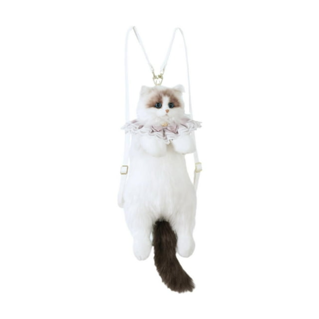 Bonita Mochila De Peluche Con Forma De Gato, Suave Y Adorable, Para Niños, Mujeres Y Amantes De Los Gatos, Color Rosa