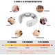 thumbnail image 4 of Masajeador de cuello con pulso eléctrico para aliviar el dolor, masajeador de cuello inteligente con calefacción, masajeador de cuello con almohadilla de gel portátil para mujeres y hombres, 4 of 5
