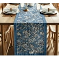 thumbnail image 1 of Vargottam Premium Cotton Table Runner - Lightweight Double Layer - Border Design - Machine Washable Farmhouse Table Decor - Floral, 1 of 6