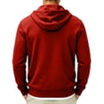 thumbnail image 6 of GrmtClth Mens Hoodies Zip Up Lightweight Long Sleeve Full Zip Casual Loose Hooded Sweatshirts Drawstring Sports Jackets Streetwear with Pockets XL, 6 of 9