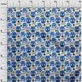 thumbnail image 3 of oneOone Viscose Chiffon Medium Blue Fabric Kids Animal Fabric For Sewing Printed Craft Fabric By The Yard 42 Inch Wide, 3 of 4