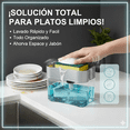 thumbnail image 2 of Dispensador de Jabón 2 en 1 con Esponja para Cocina, ABS Resistente, Reutilizable, A Prueba de Fugas, Organizador de Fregadero para Platos y Cubiertos, 2 of 8