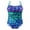 A Purple&Green Fish Scales, variant on iiniim Kids Girls One Piece Swimsuit Mermaid Beach Swimwear Ruffle Bathing Suit UPF 50 A Purple&Green Fish Scales 14