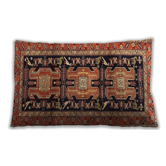 Ahgly Company Indoor Rectangular Traditional Lumbar Throw Pillow, 13 inch by 19 inch
