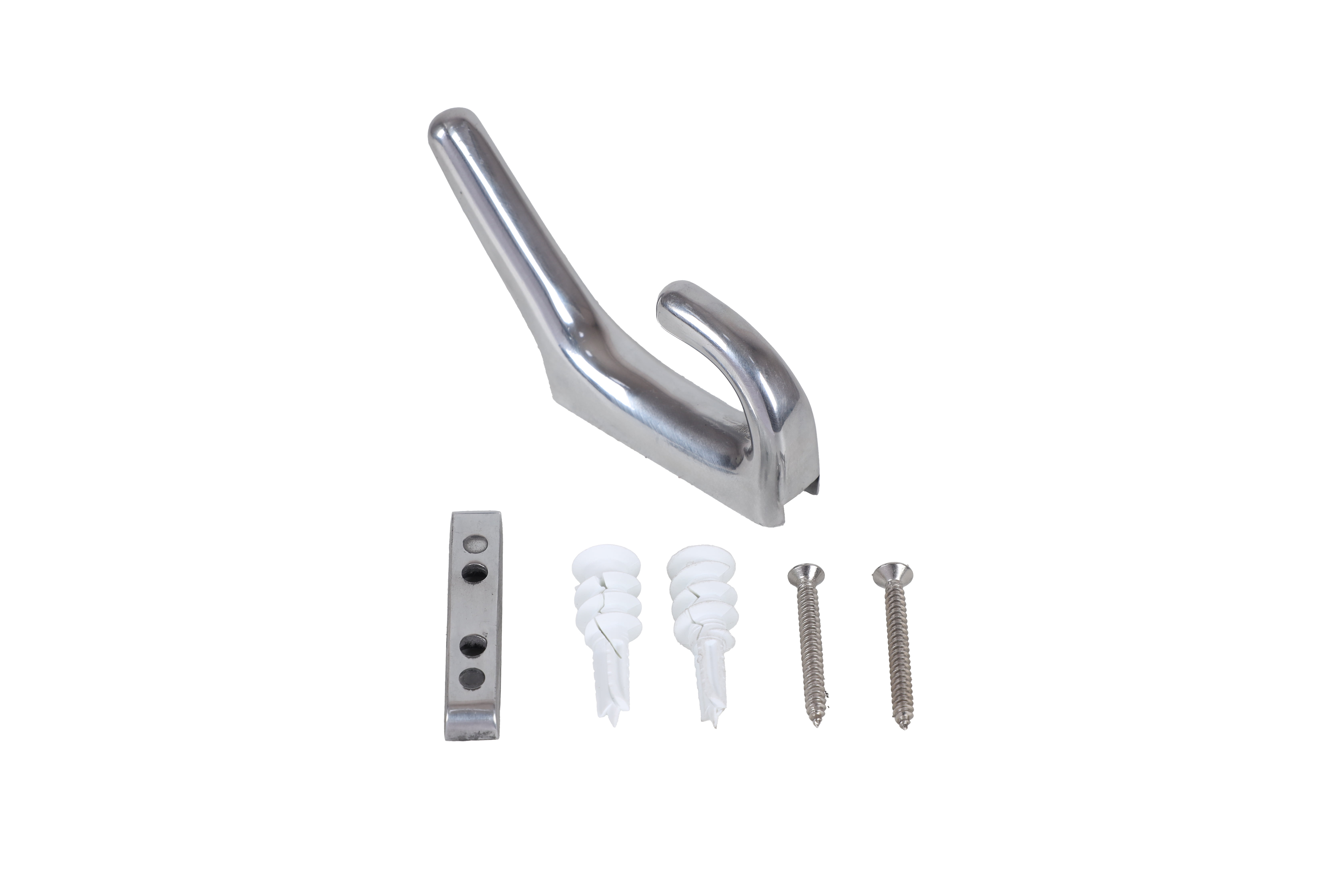 Better Homes & Gardens Sleek Simplicity Single Wall Hook, Chrome Finish