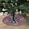 thumbnail image 2 of FMSHPON Mandala Purple Xmas Christmas Tree Skirt Stand Mat for Holiday Party Decoration Indoor Outdoor 36 inches, 2 of 3