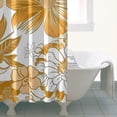 thumbnail image 4 of Pioneer Flower Floral Print Pattern Shower Curtain 36"x72" ,Bathroom Decorative Shower Curtains Set with 12 Hooks,Modern Waterproof Washable Shower Curtain, 4 of 6