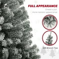 thumbnail image 5 of HOMCOM 6 ft Pencil Christmas Tree, Pre-Lit Xmas Tree w/ Dual Color Lights, 5 of 9