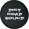 Dirt Road Bound Offroad Spare Tire Cover fits Jeep RV & More 28 Inch
