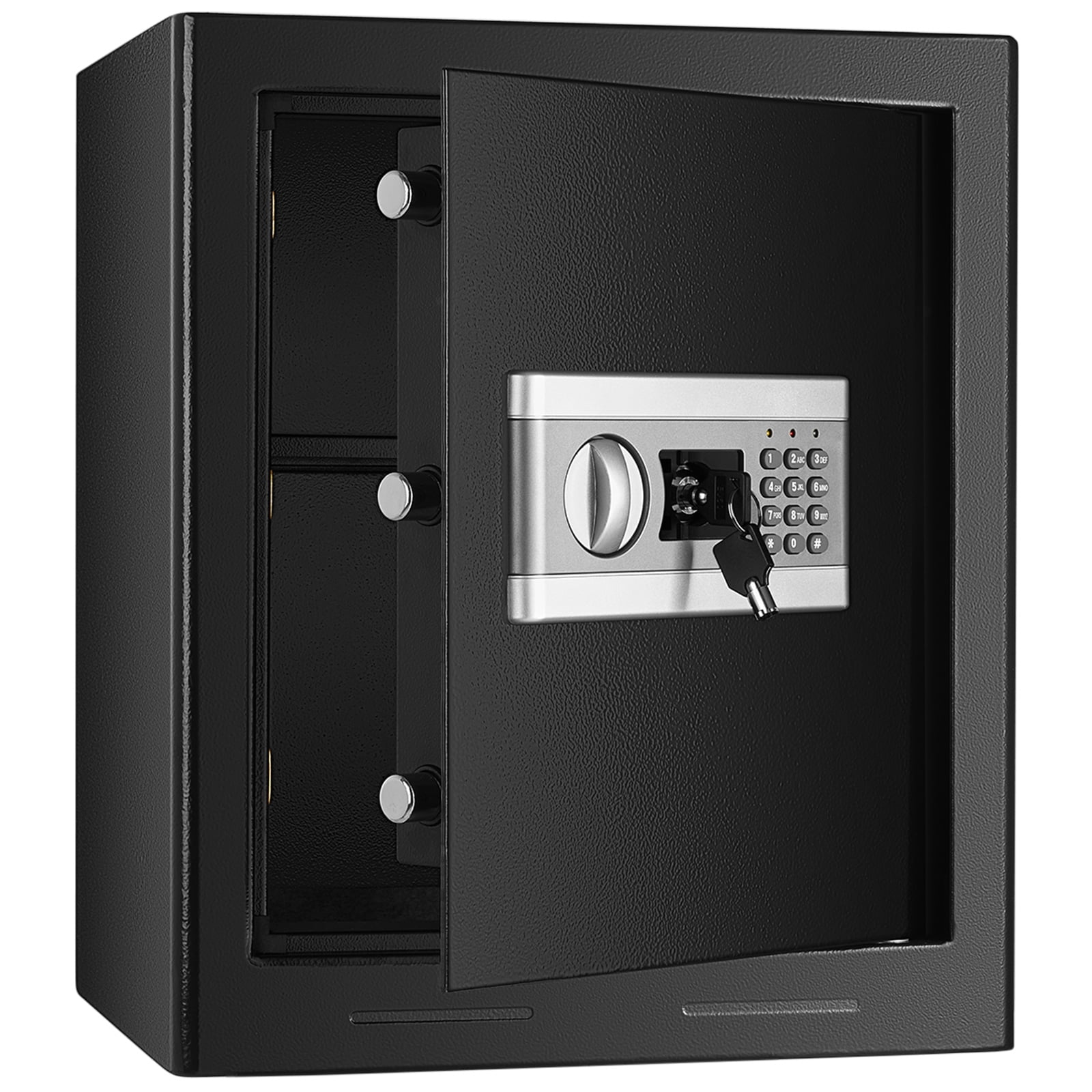 Safe Box for Money Cash Jewelry Guns 1.2, Keypad Lock Security Safe with Digital Combination Lock Keypad LED Indicator Fireproof Safe Box for Home
