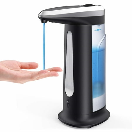 400ml Soap Dispenser, Touchless Automatic Soap Dispenser, Infrared Motion Sensor Liquid Hands-Free Auto Hand Soap