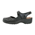 thumbnail image 3 of PEERAGE Kylie Women's Wide Width Leather Casual Shoes with Adjustable Strap, 3 of 7