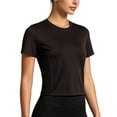 thumbnail image 2 of NELEUS Womens Workout Shirts Athletic Running Yoga Short Sleeve Tops Tight Fit Breathable Crewneck,Brownish Gray,US Size L, 2 of 10