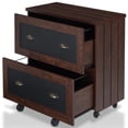 thumbnail image 4 of Pemberly Row Modern Wood 2-Drawer File Cabinet in Vintage Walnut, 4 of 10