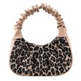 thumbnail image 1 of Bolso de hombro plisado con estampado de leopardo a la moda, bolsos de cuero para mujer (caqui) Likrtyny multifunción de oficina, 1 of 9