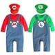 thumbnail image 3 of Disfraz de Cosplay de Anime para bebé de 0 a 2 años, traje para gatear, mono de Super Mari Bros, traje de baile divertido para niño, sombrero, regalos, 3 of 4