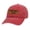 Red Pop Pop, variant on Men's Pop Pop Life Father's Day Laser Engraved Leather Patch Twill Buckle Back Hat, Red