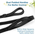 thumbnail image 3 of Dog Leash 5ft/6ft Long, Double Handle Dog Leash for Safe Control Training, Double Sided Reflective Leash for Small, Medium & Large Dog(5 ft,Black), 3 of 7