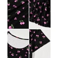 thumbnail image 6 of DAKIMOE 3 pack Nightgowns for Women Soft Cotton Short Sleeve Night Shirts Womens Print Sleep Shirts Loose Comfy Pajamas Sleepwear, 6 of 6