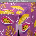 thumbnail image 4 of Tropical Dog Crate Cover, Papaya Fruits Along Coconut Palm Tree Leaves Exotic Hipster Doodle, Easy to Use Pet Kennel Cover Small Dogs Puppies Kittens, 7 Sizes, Mustard Pink and Fuchsia, by Ambesonne, 4 of 6