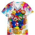 thumbnail image 1 of Mario Jeux T-shirts de Mode à Manches Courtes pour Garçons Filles Enfants, 1 of 2