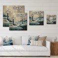 thumbnail image 4 of Designart "Blue White Modern Scandinavian Charm I" Landscapes Print on Natural Pine Wood, 4 of 5